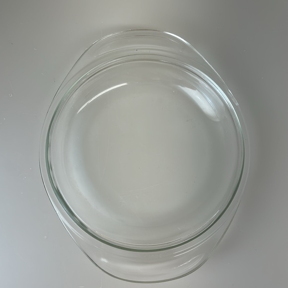 Vintage Pyrex 682-C 31 Clear Glass Round Casserole Replacement Lid with handles - Picture 8 of 11